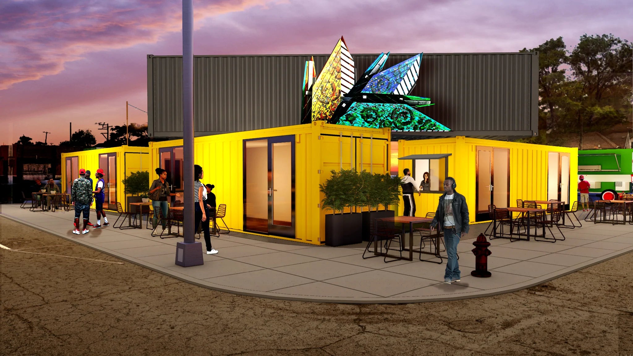 New shipping container development to create home for pop-ups in Detroit's Russell Woods neighborhood